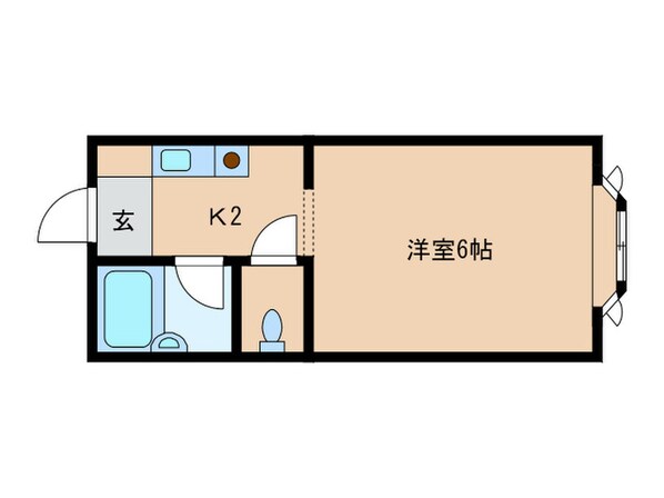 ビバリ－ハウス昭南Ａの物件間取画像